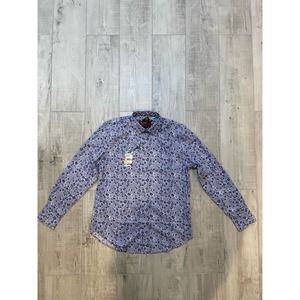 Robert Graham Mens Floral Dress Shirt Long Sleeve